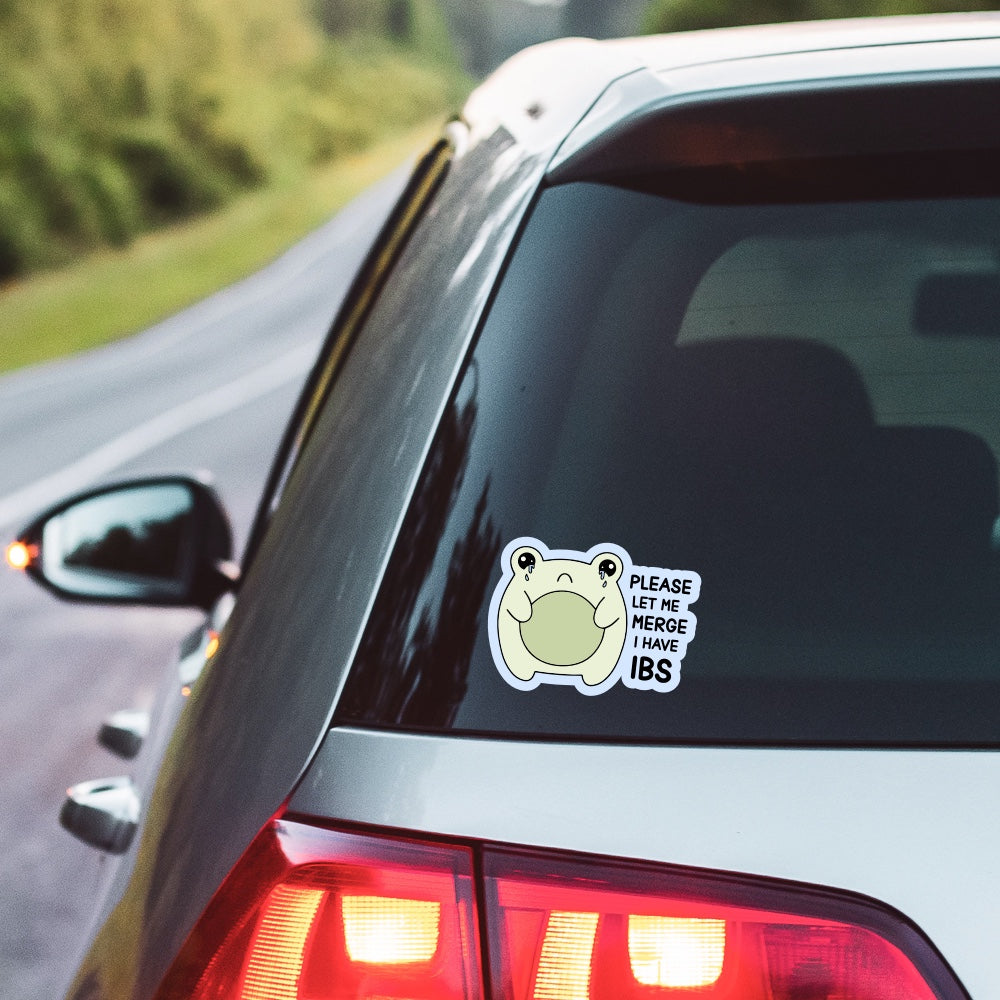 5" Please Let Me Merge I Have IBS Vinyl Sticker