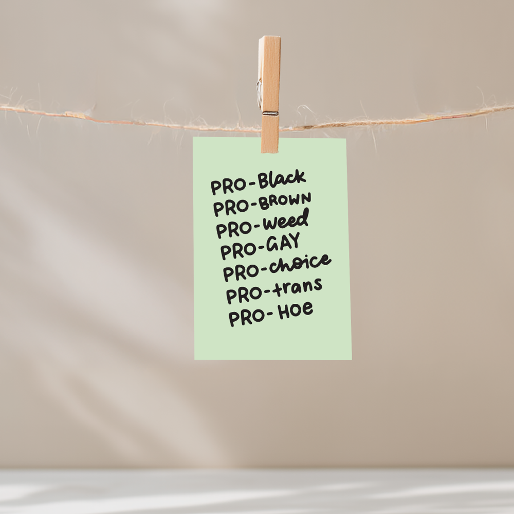 Pro List Unframed Mini Art Print