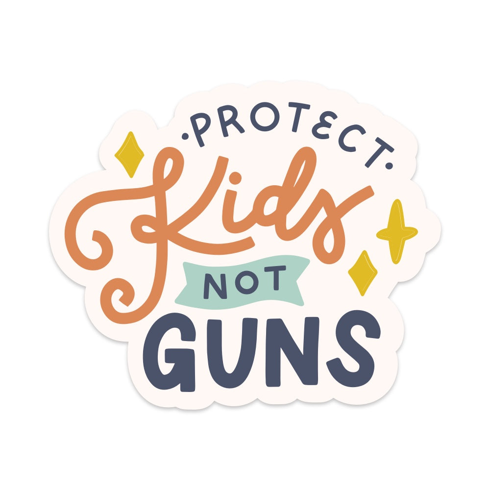 5" Protect Kids Not Guns Car Decal