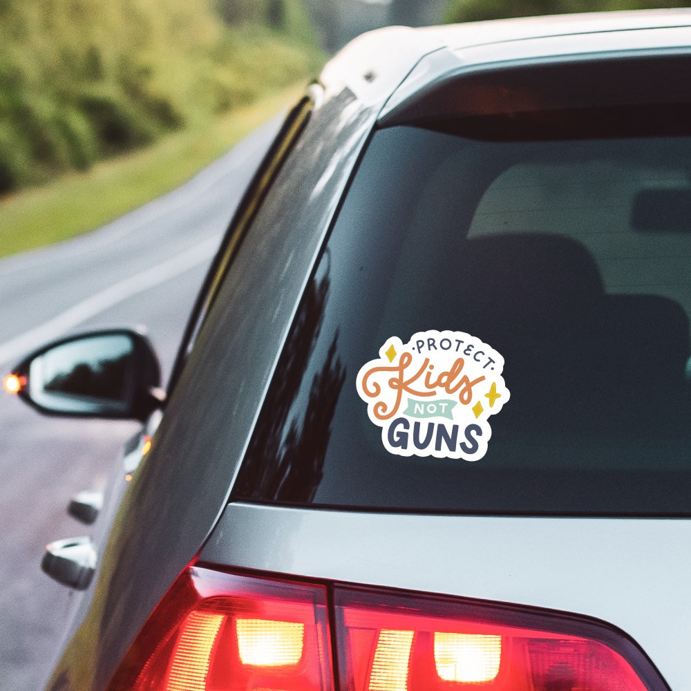 5" Protect Kids Not Guns Car Decal