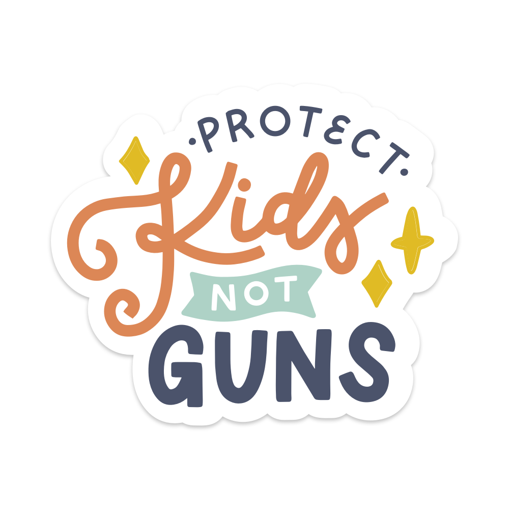 Protect Kids Not Guns Vinyl Sticker (Original Color)