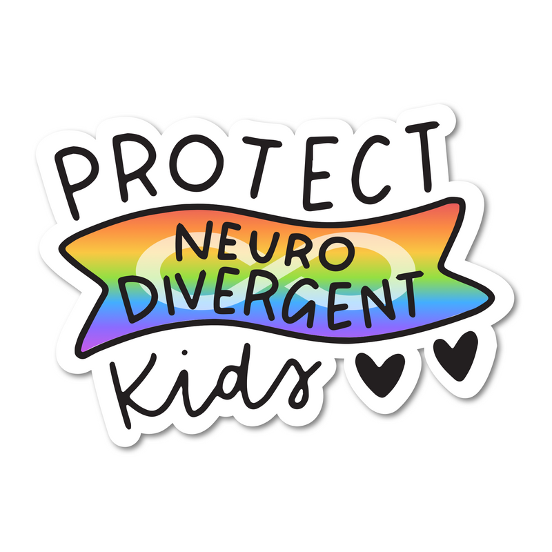 5" Protect Neurodivergent Kids Car Decal