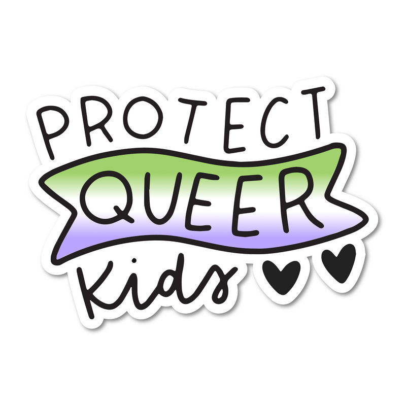 5" Protect Queer Kids Car Decal