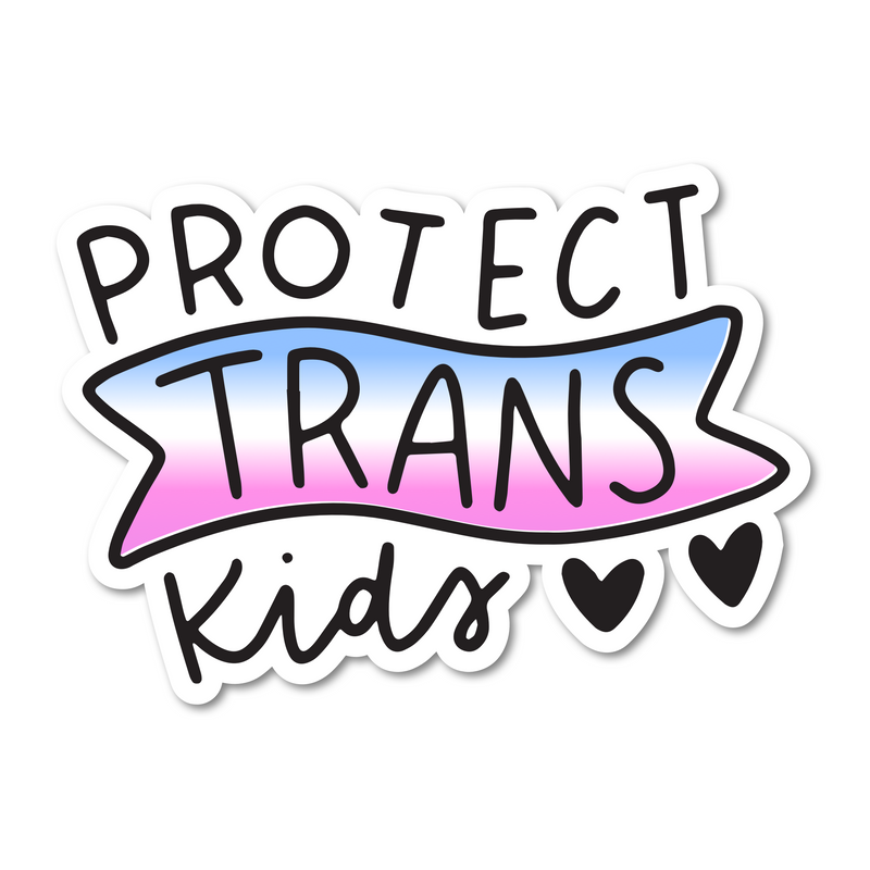 5" Protect Trans Kids Car Decal