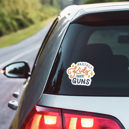 5" Protect Kids Not Guns Car Decal