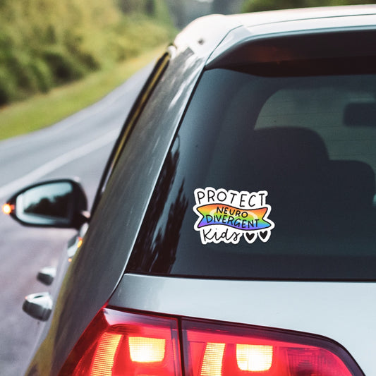 5" Protect Neurodivergent Kids Car Decal