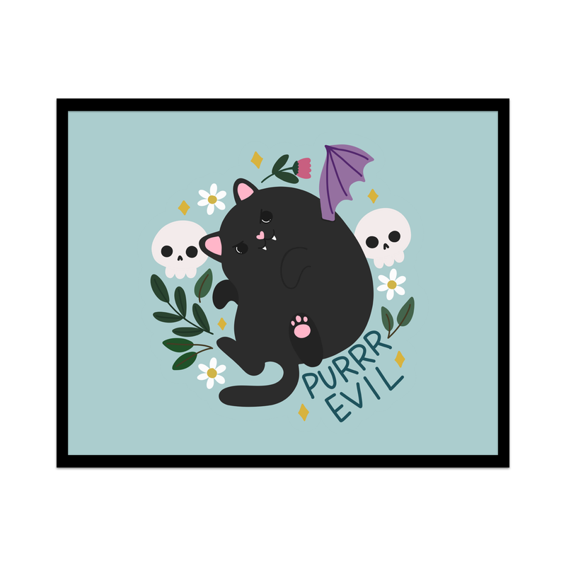 Purr Evil Unframed Art Print