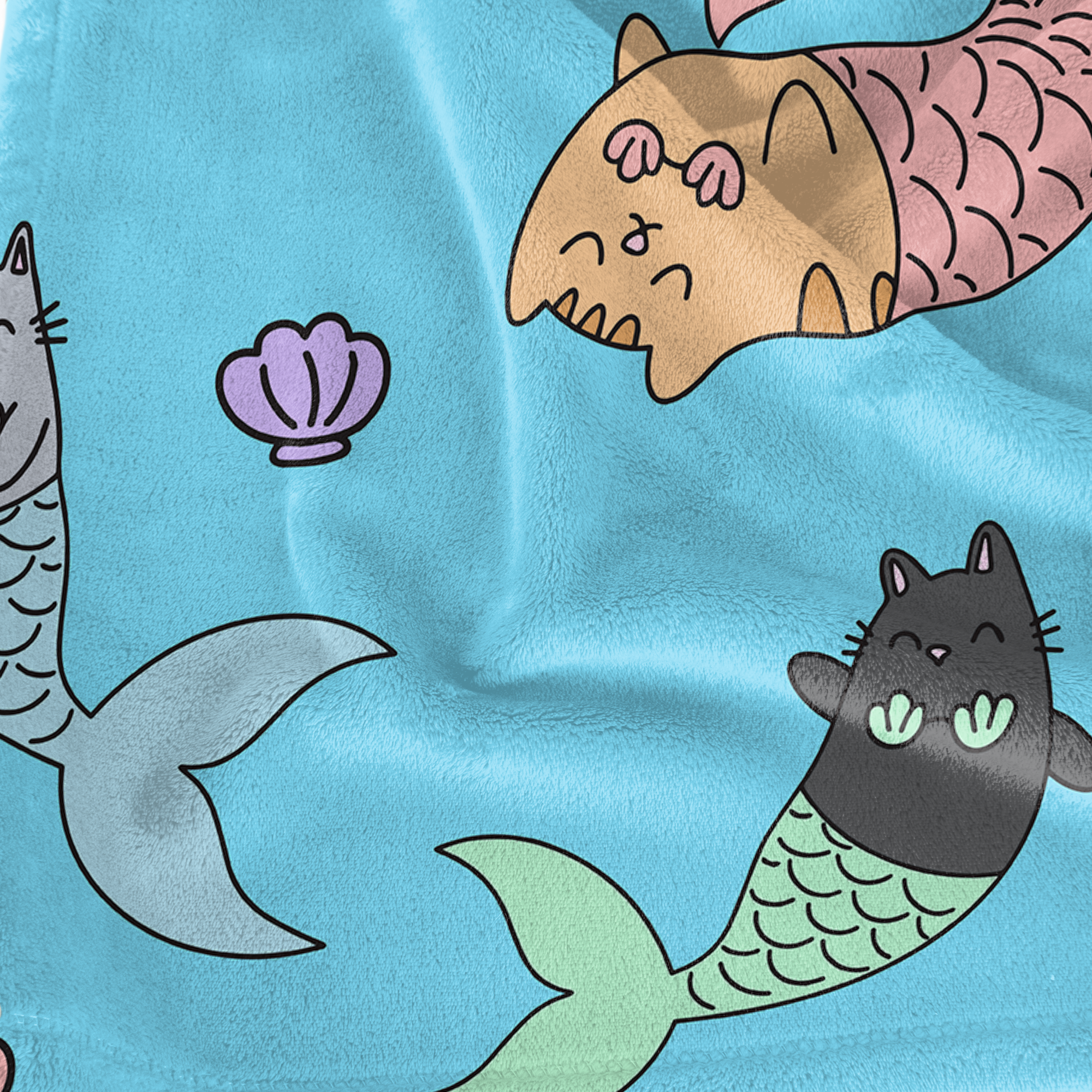 Purrmaids Plush Blanket