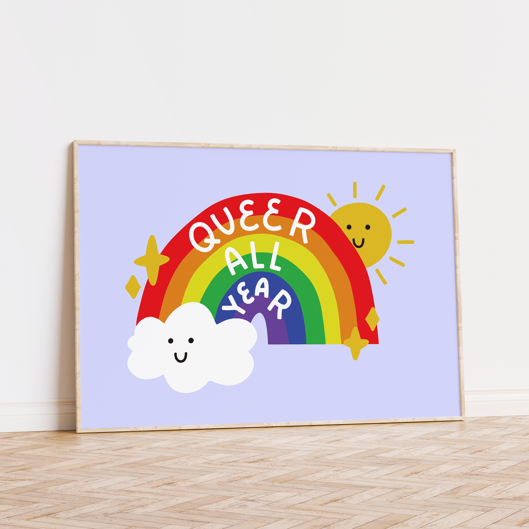 Queer All Year Unframed Art Print