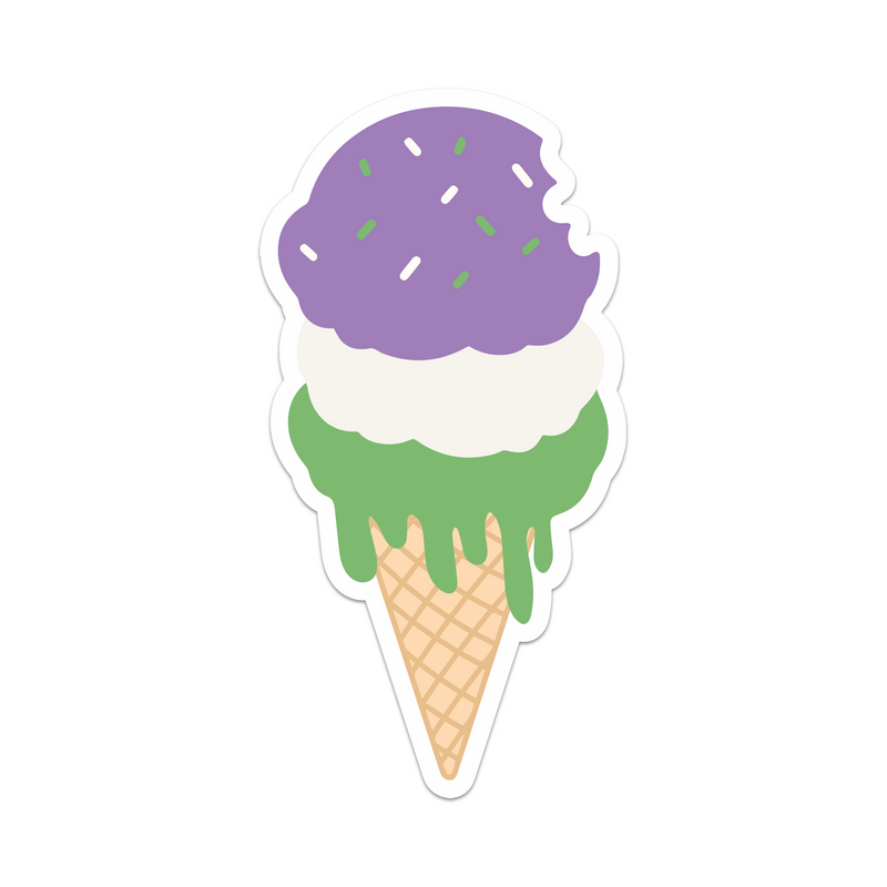 Queer Pride Ice Cream Cone