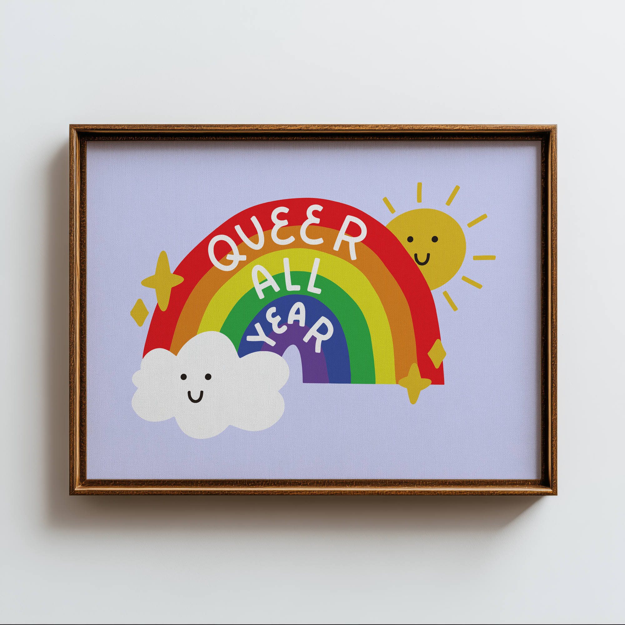 Queer All Year Unframed Art Print