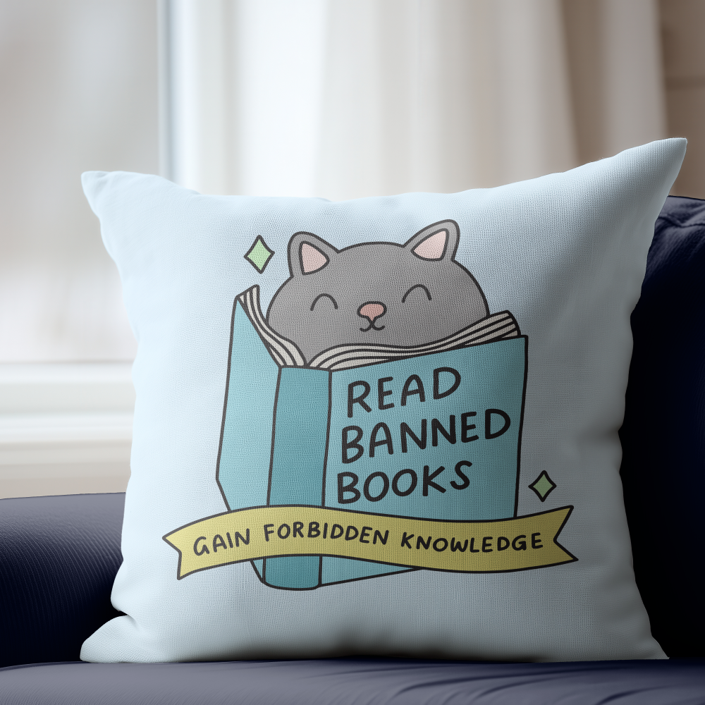 Read Banned Books Pillow Cover
