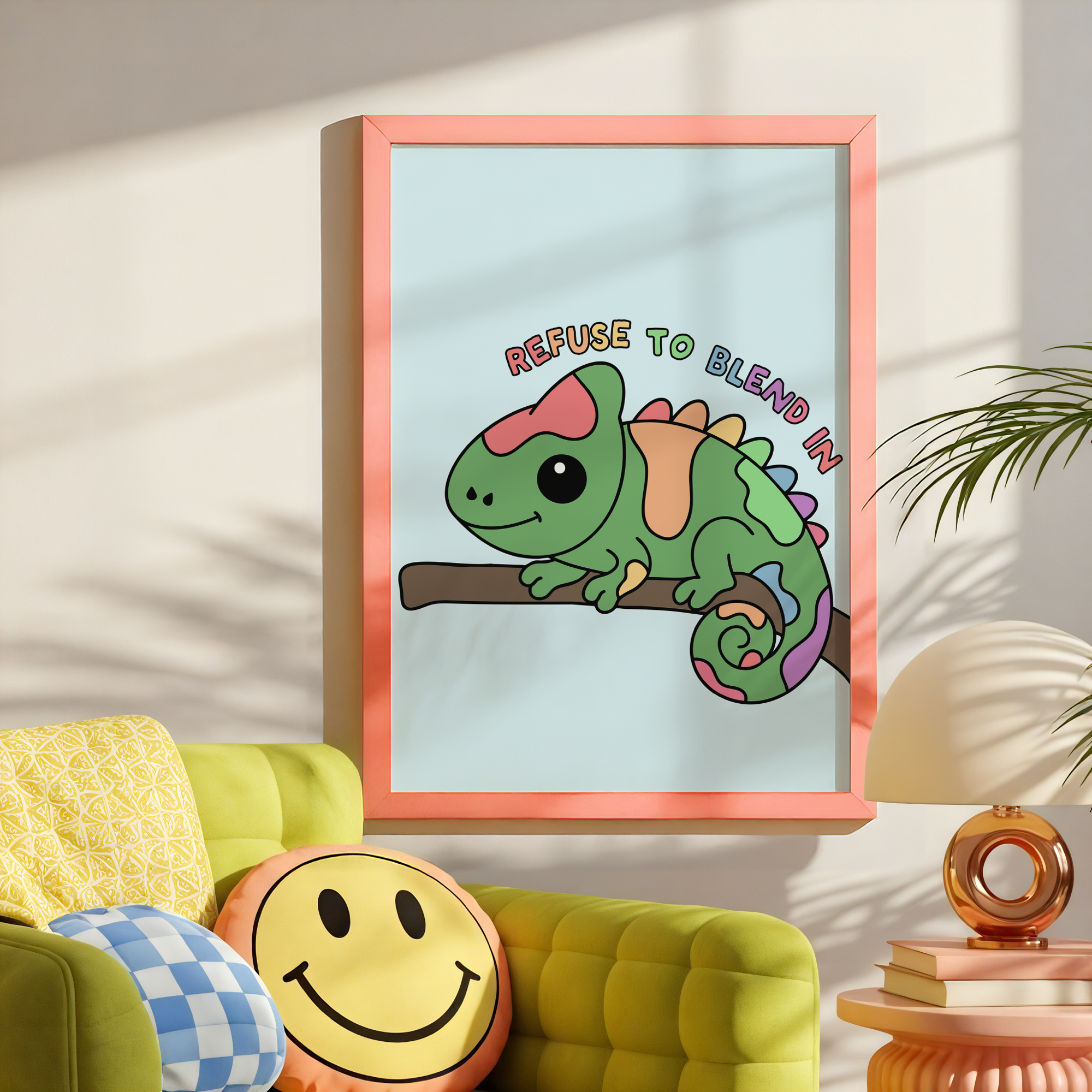 Refuse to Blend In Unframed Art Print