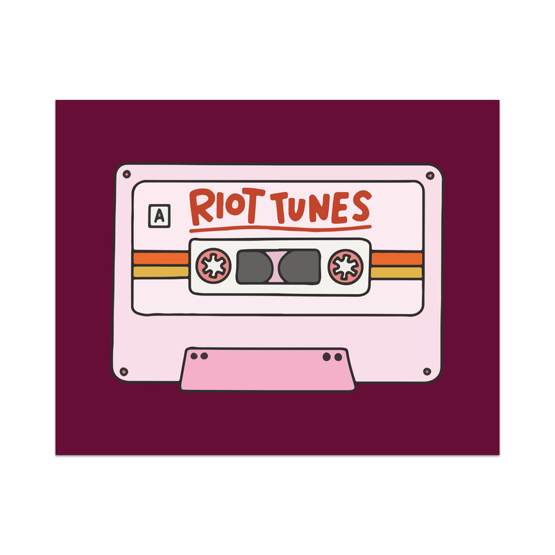 Riot Tunes Unframed Art Print