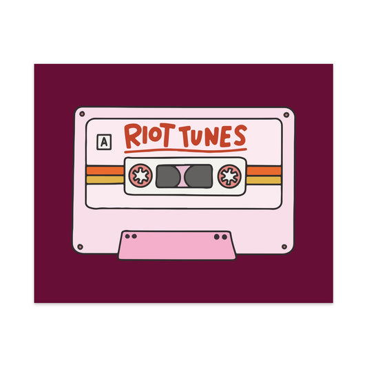 Riot Tunes Unframed Art Print