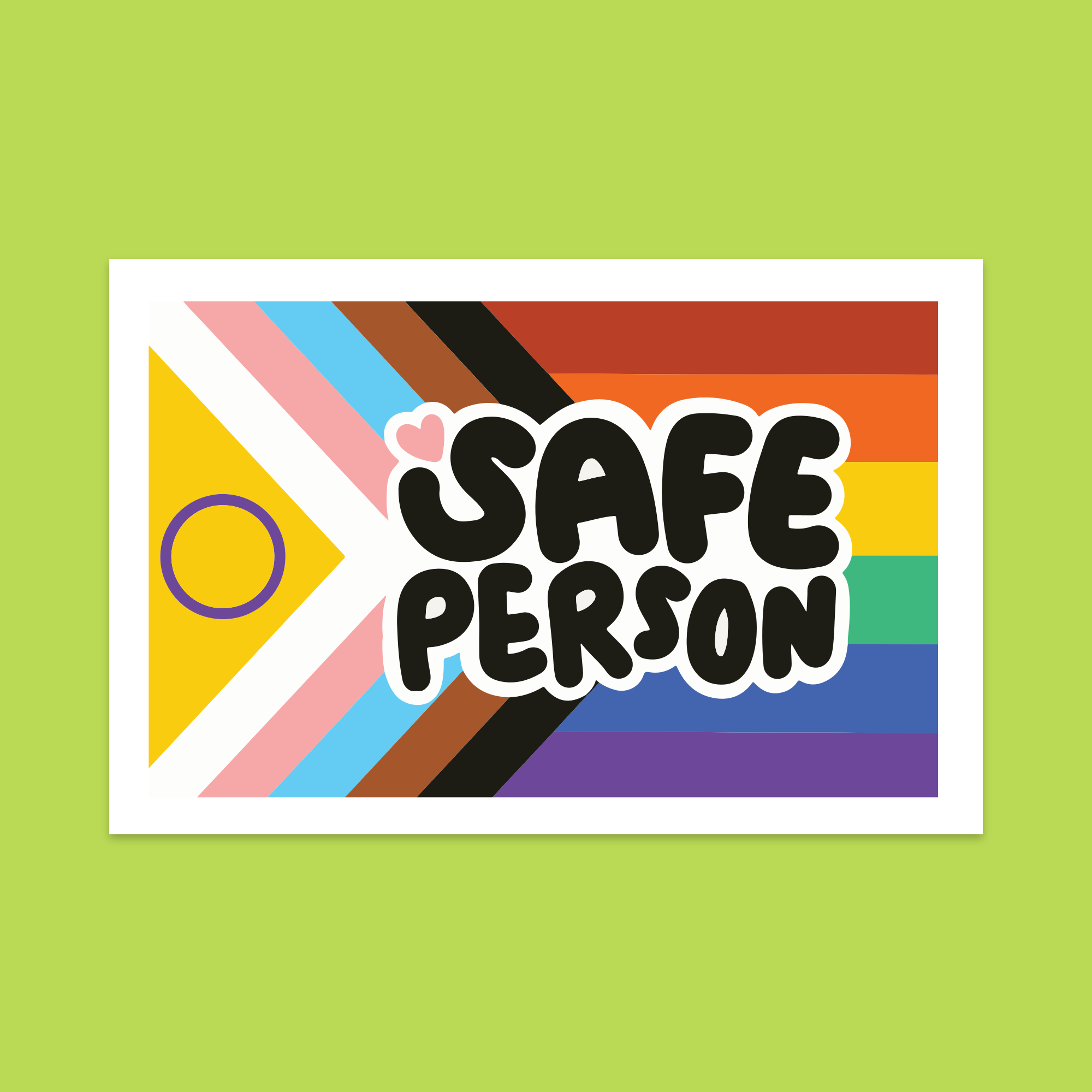 1.5" Mini Safe Person Vinyl Sticker