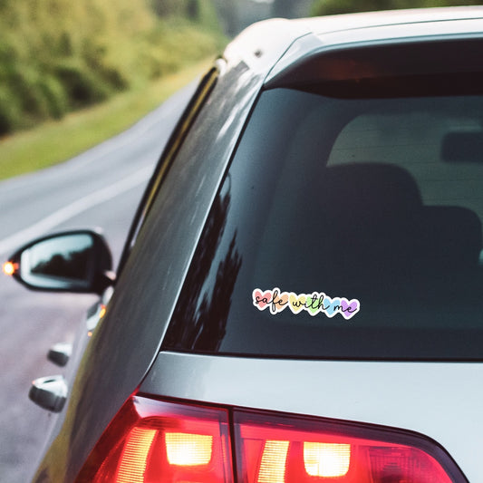 5" Safe With Me Car Decal