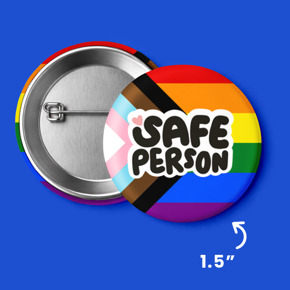 1.5" Safe Person Button Pin