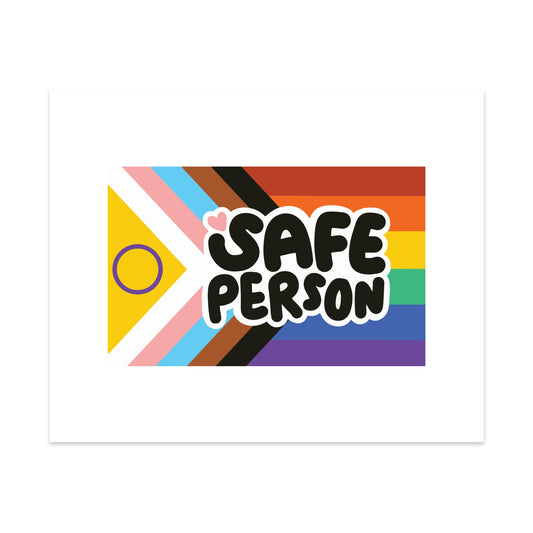Safe Person Unframed Art Print