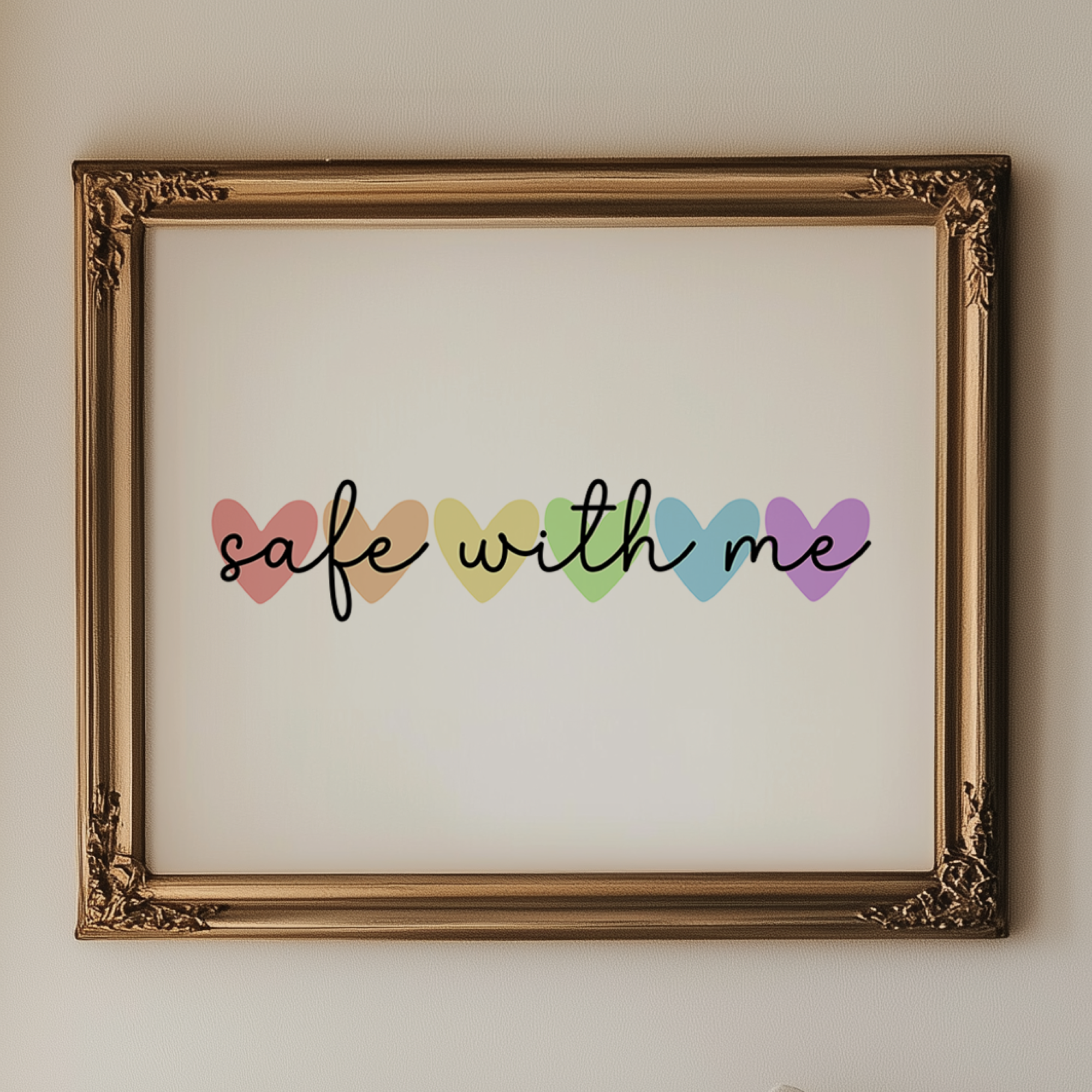 Safe With Me Unframed Art Print