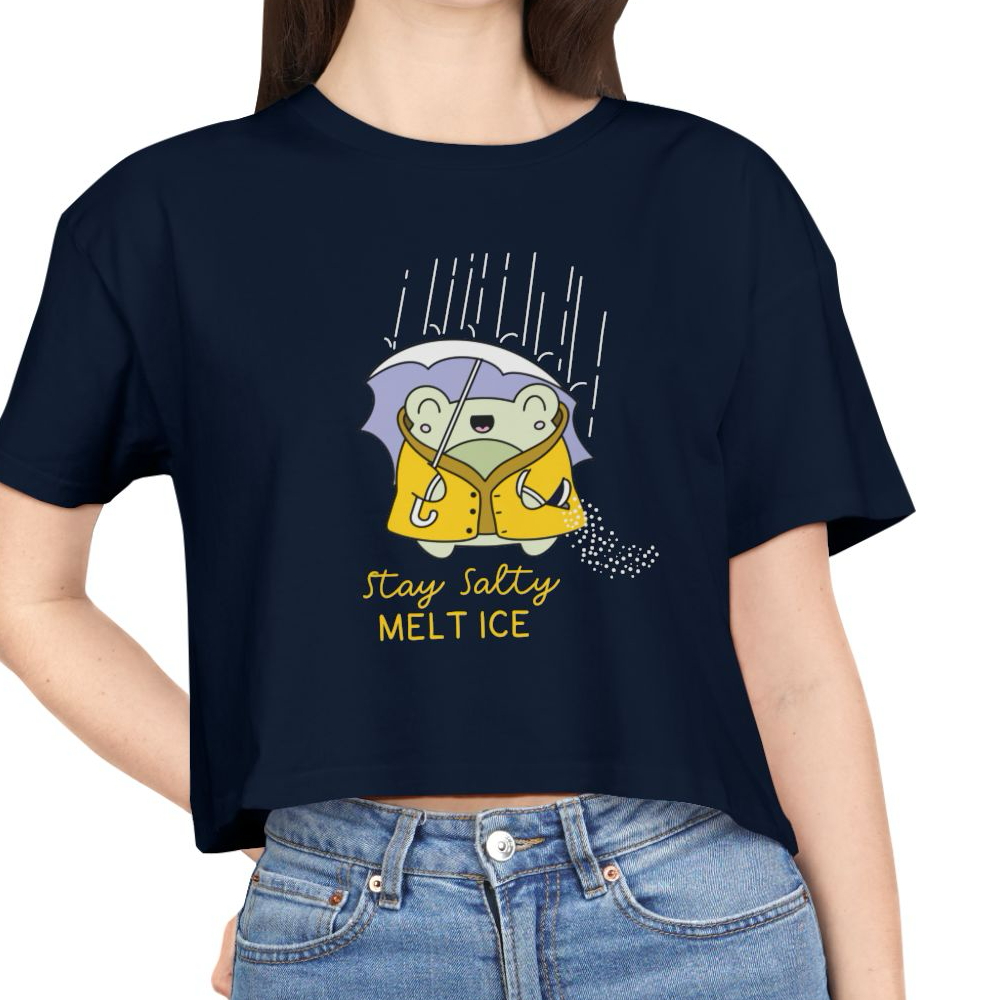Stay Salty Melt Ice Cropped Tee