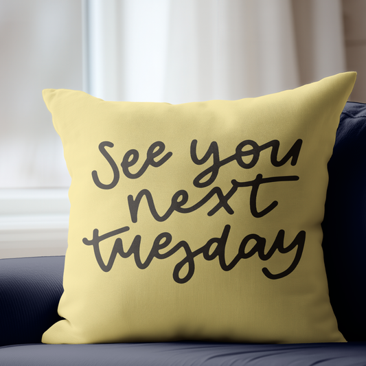See You Next Tuesday Pillow Cover