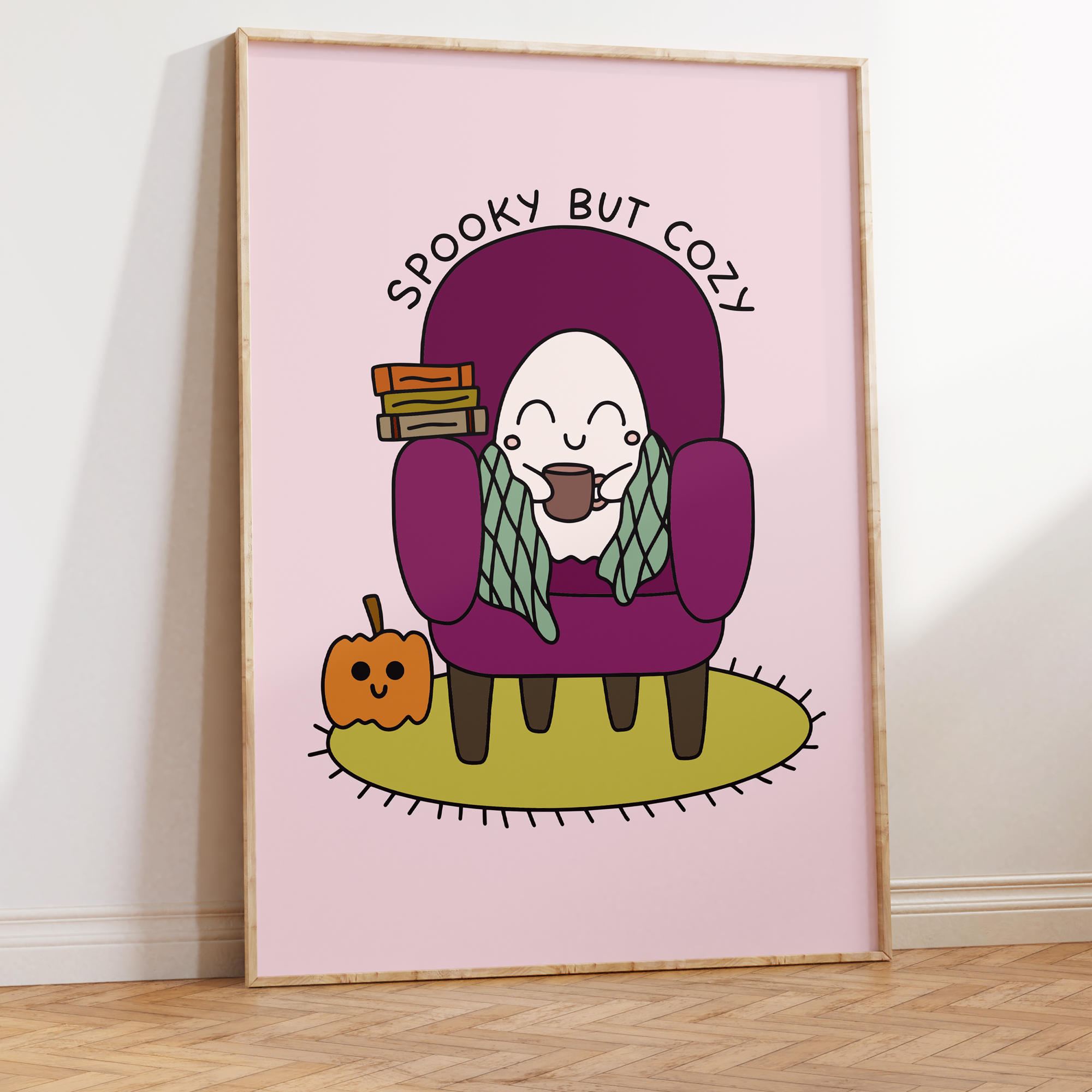 Spooky But Cozy Unframed Art Print