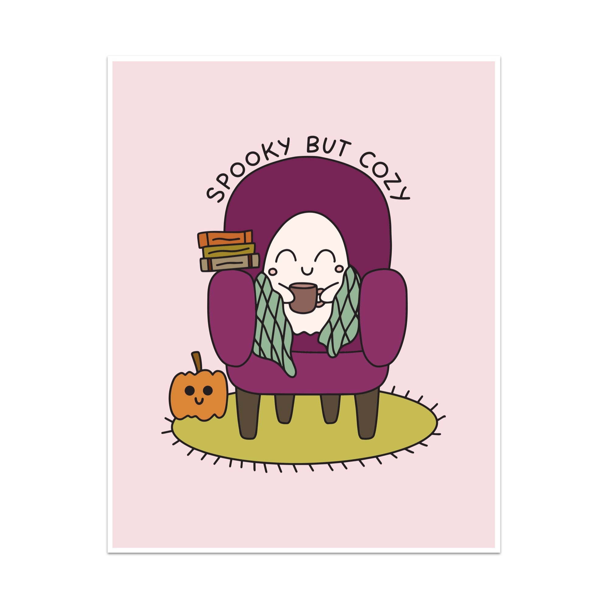 Spooky But Cozy Unframed Art Print