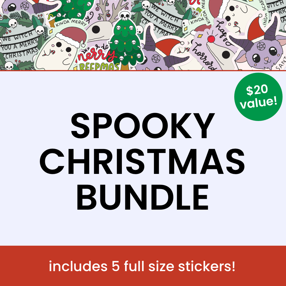 Spooky Christmas Sticker Bundle