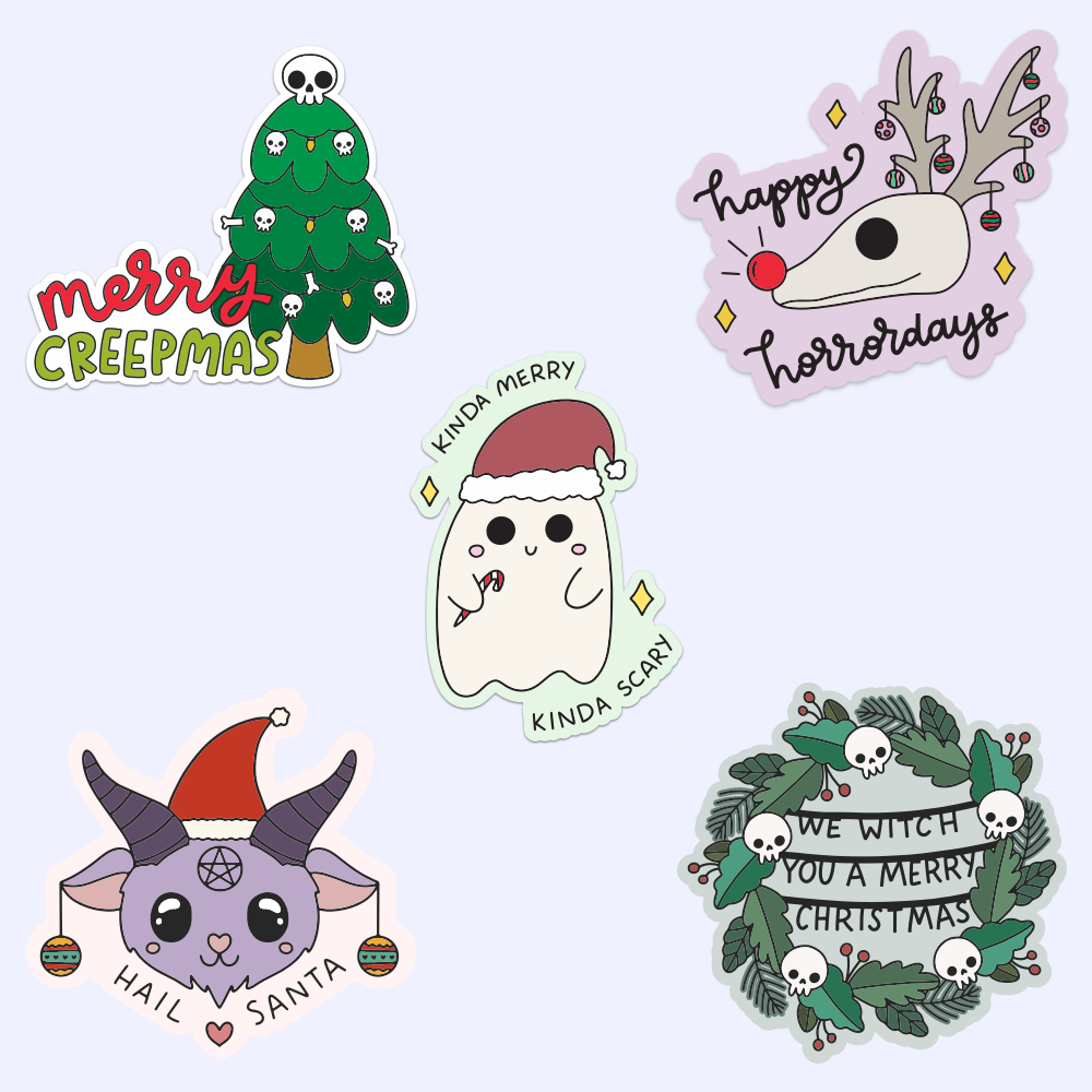 Spooky Christmas Sticker Bundle