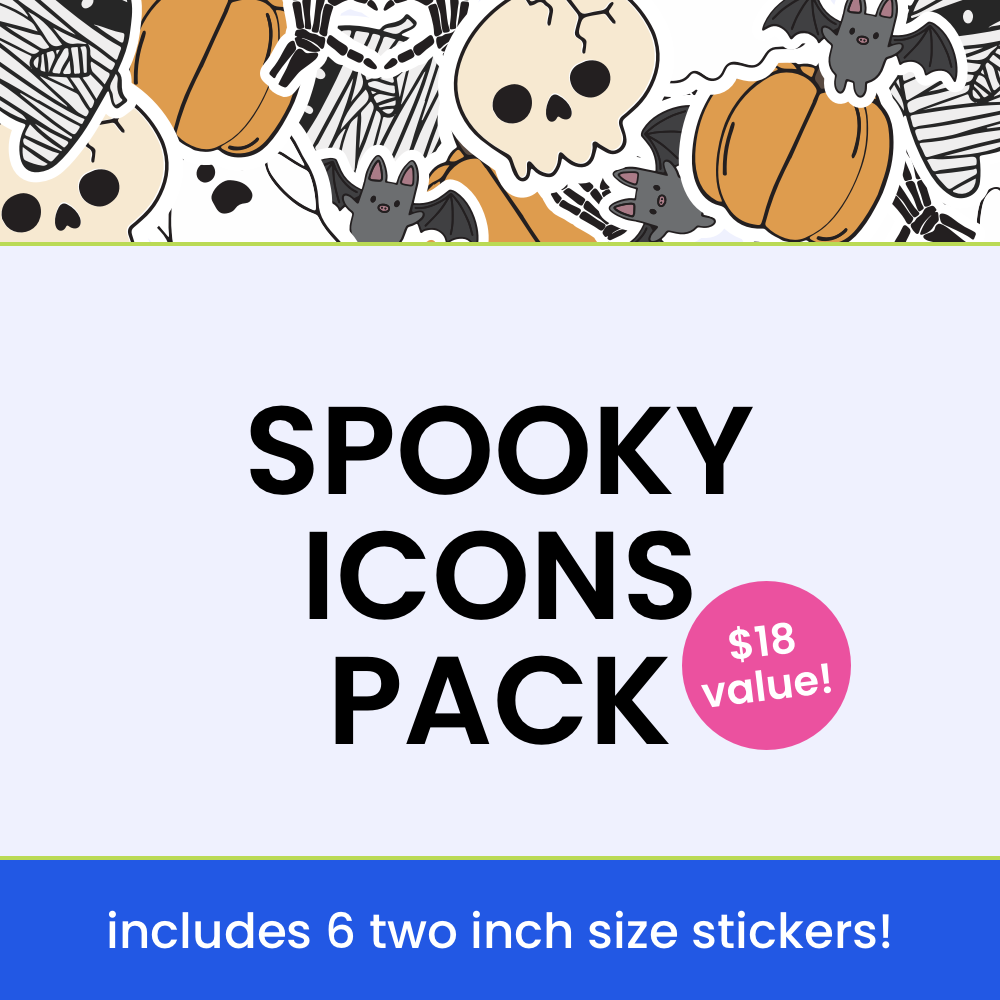 Spooky Icon Sticker Pack