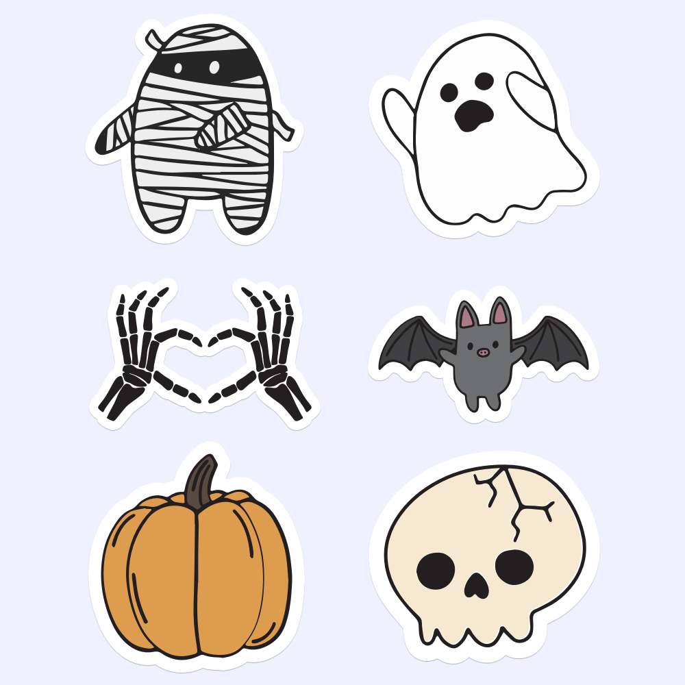 Spooky Icon Sticker Pack