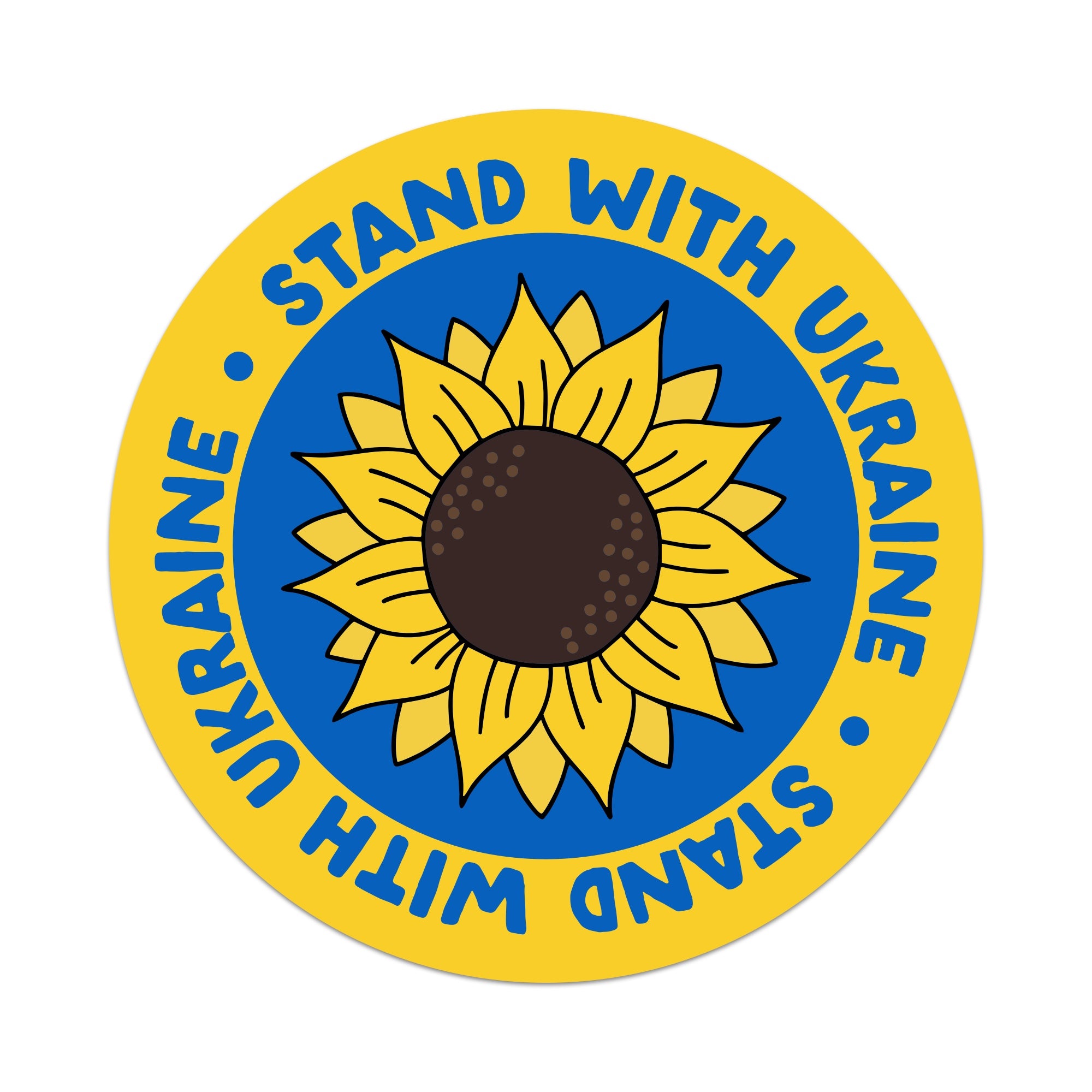 Stand With Ukraine Vinyl Sticker