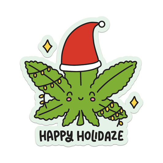 Happy Holidaze Vinyl Sticker