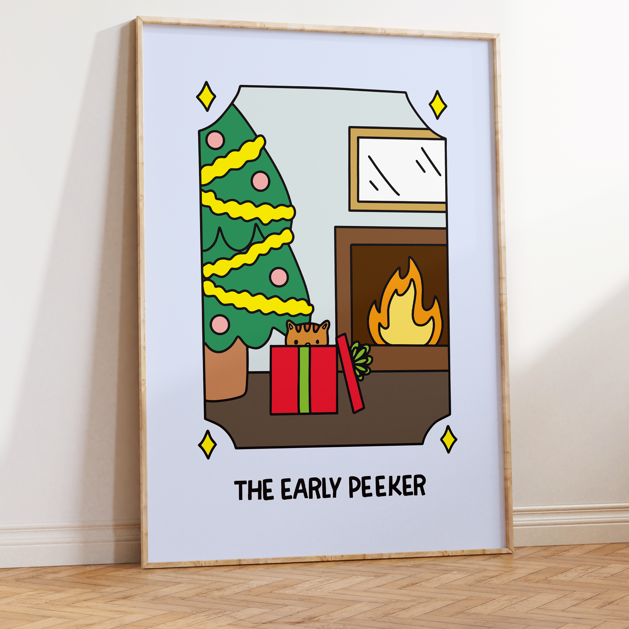 The Early Peeker Unframed Art Print
