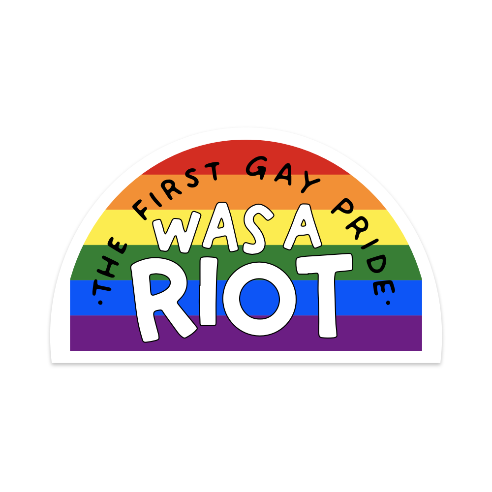 The First Gay Pride Was a Riot Vinyl Sticker
