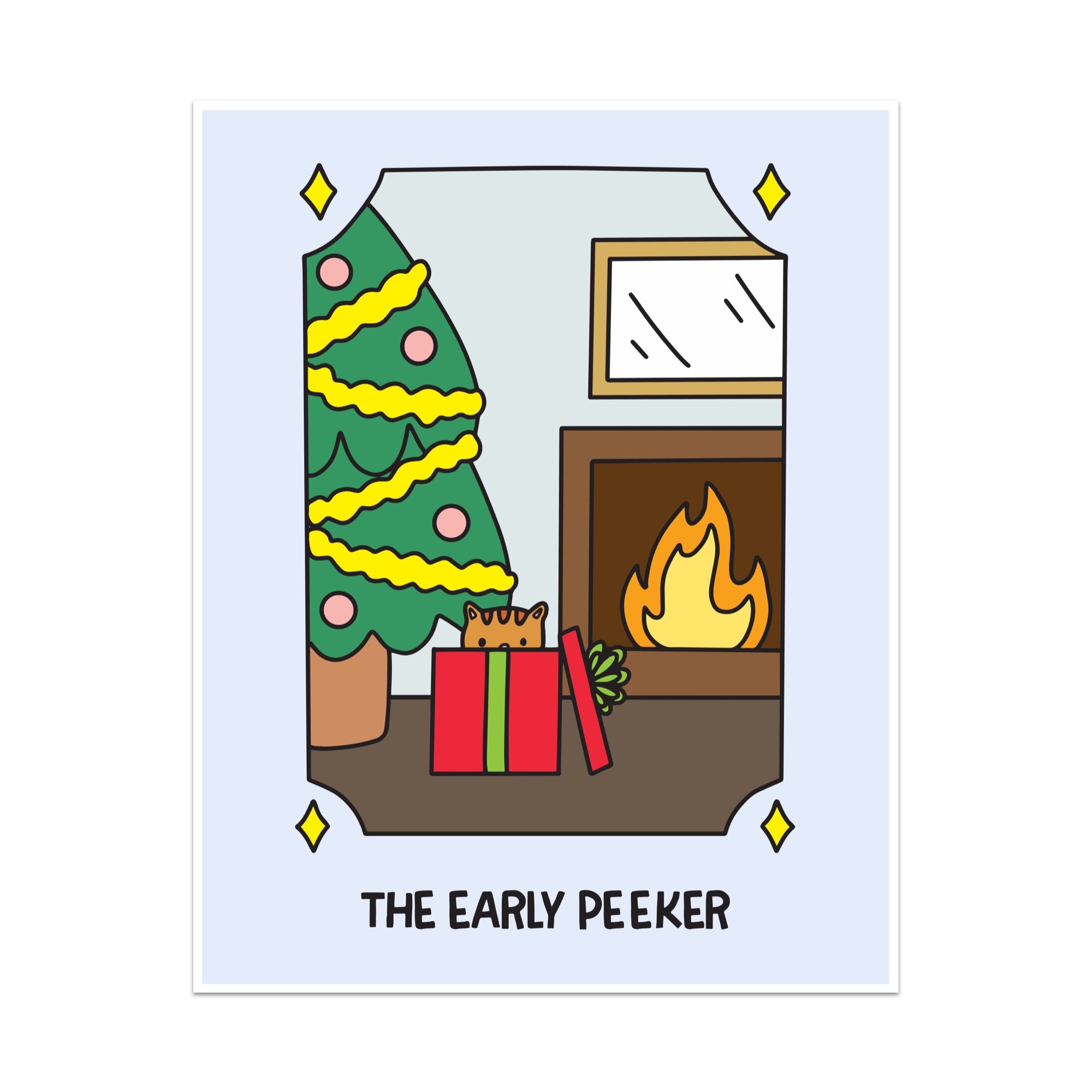 The Early Peeker Unframed Art Print