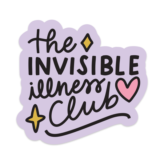 The Invisible Illness Club Vinyl Sticker
