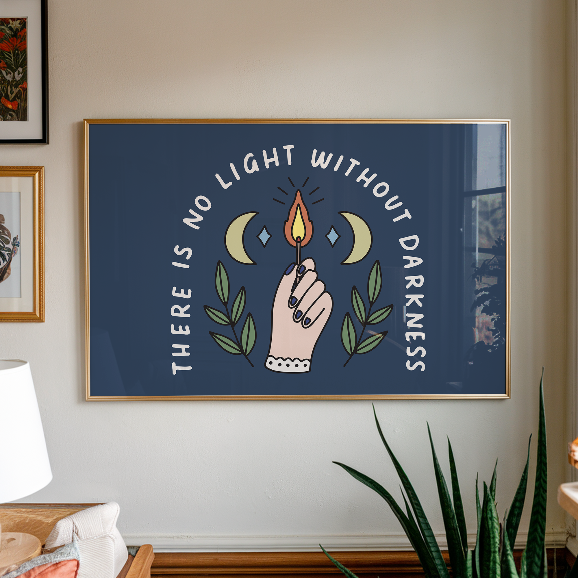 There is No Light Without Darkness Unframed Art Print