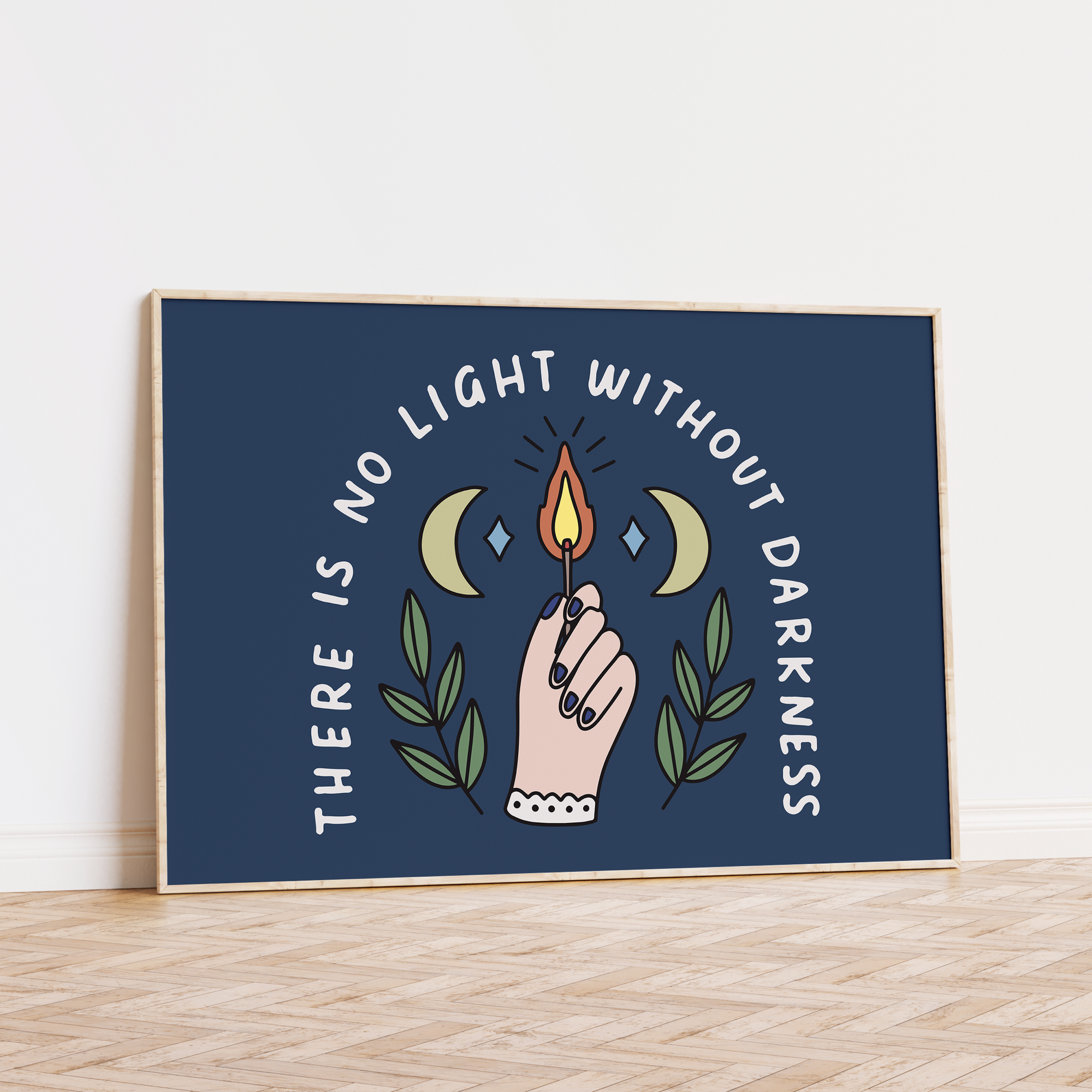 There is No Light Without Darkness Unframed Art Print