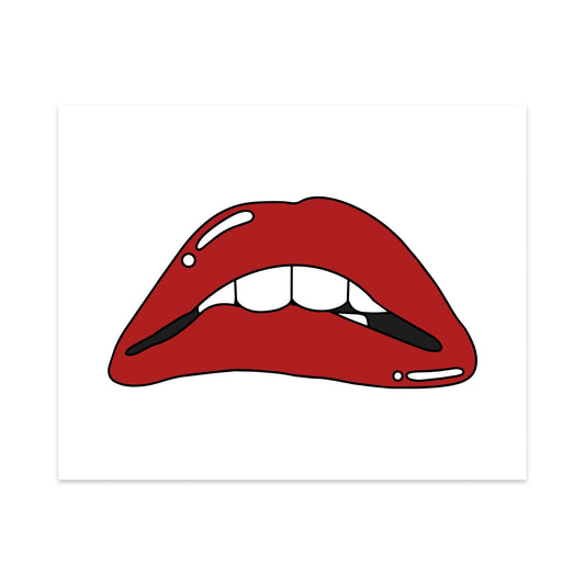 Rocky Horror Lips Unframed Art Print