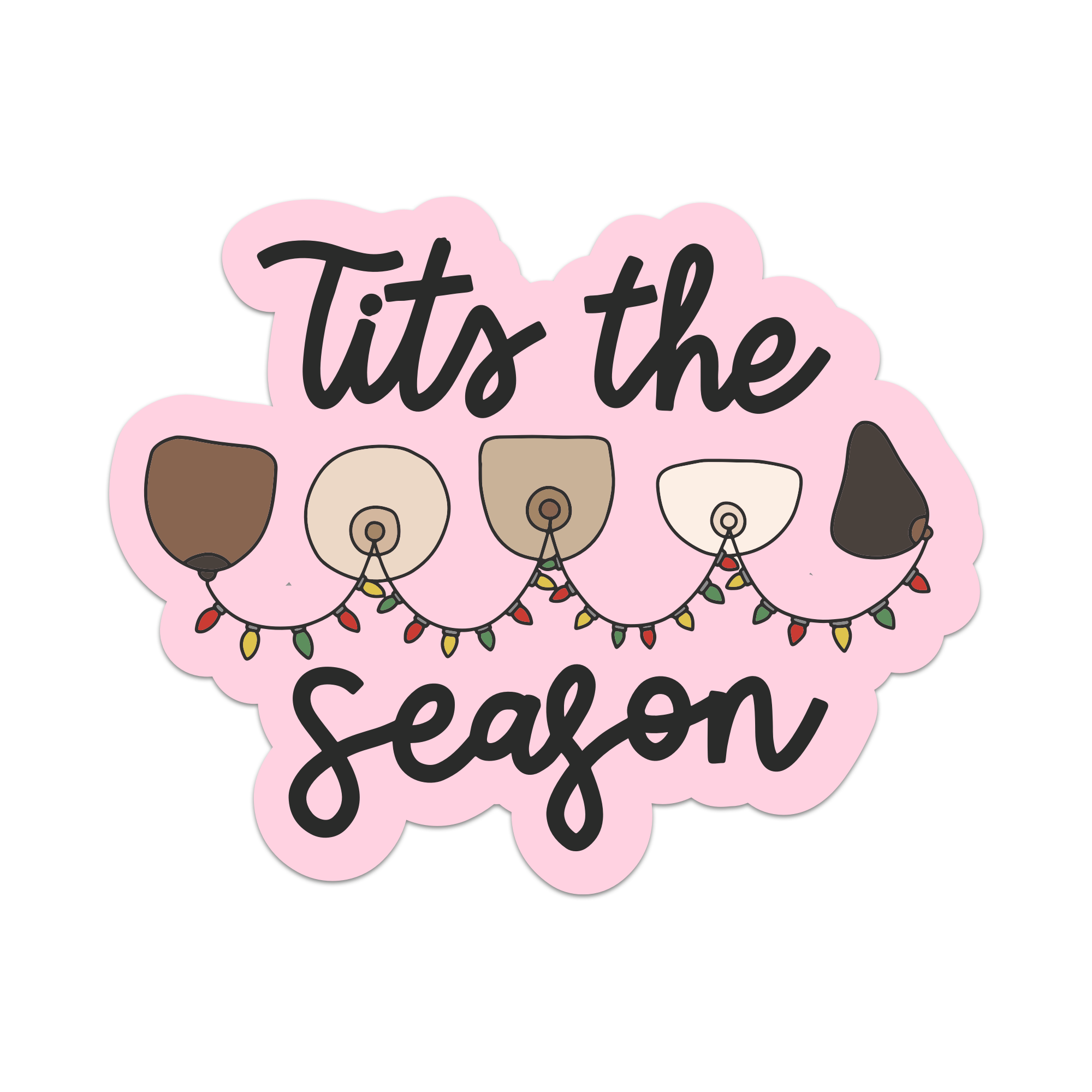 Tits The Season Vinyl Sticker