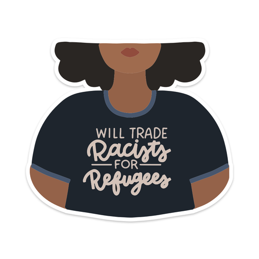 Will Trade Racists Vinyl Sticker