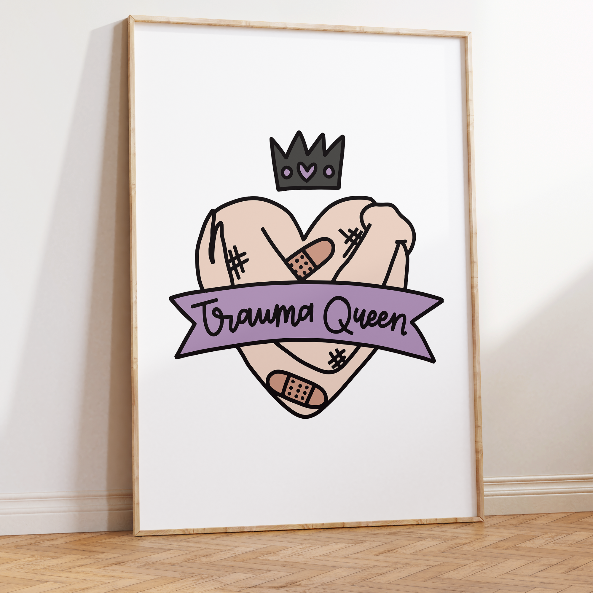 Trauma Queen Unframed Art Print