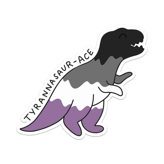 Tyrannasaur-Ace Pride Dino Vinyl Sticker