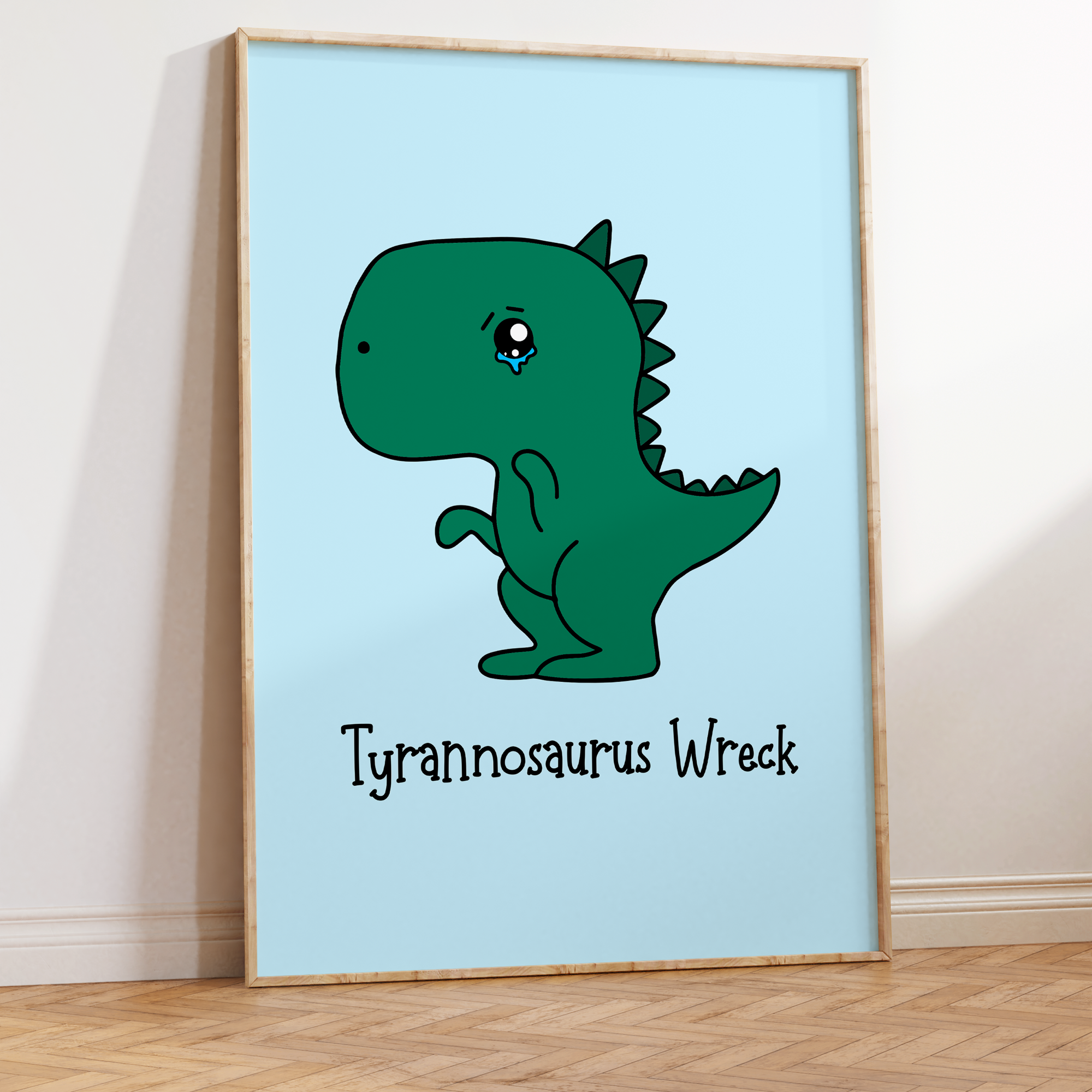 Tyrannosaurus Wreck Unframed Art Print