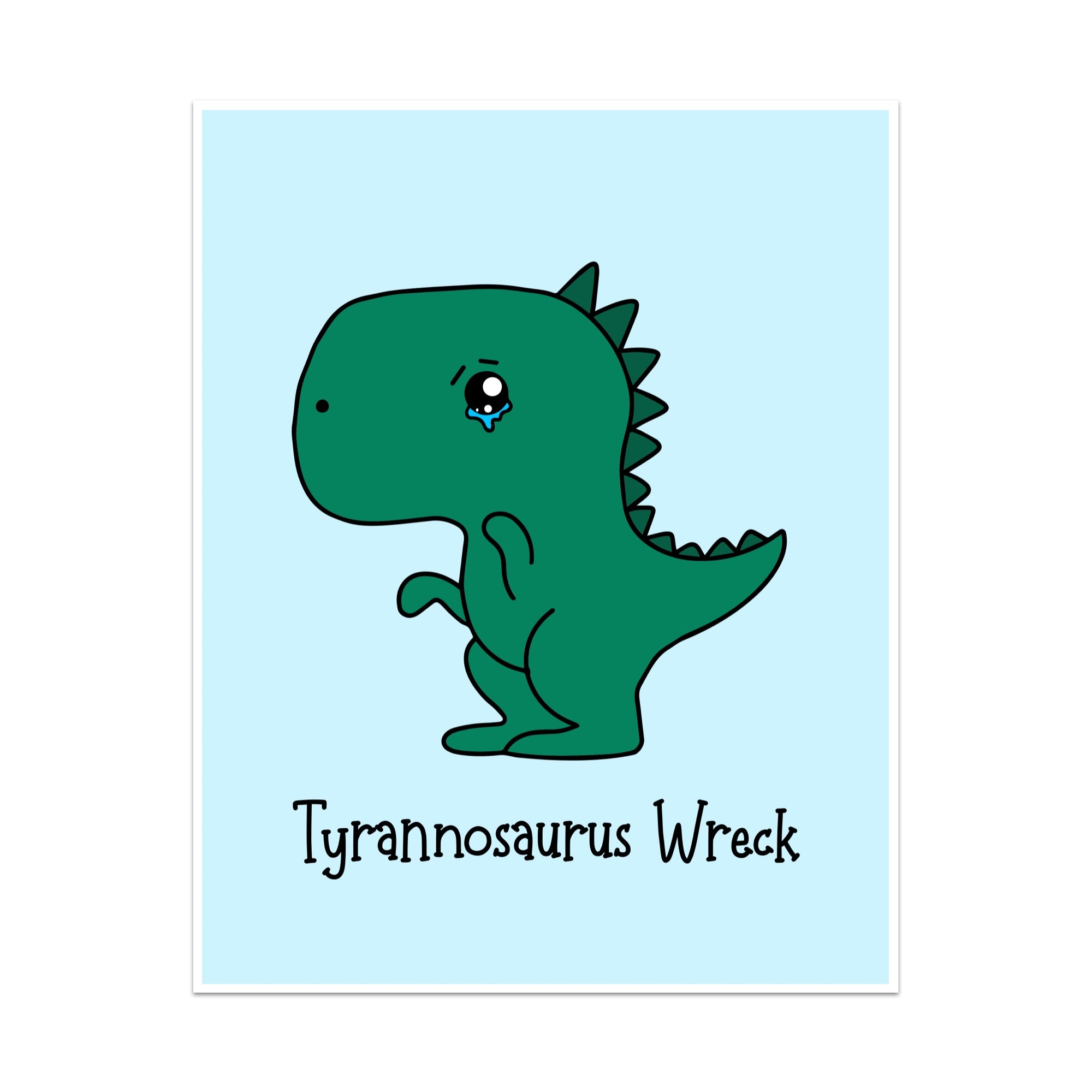 Tyrannosaurus Wreck Unframed Art Print