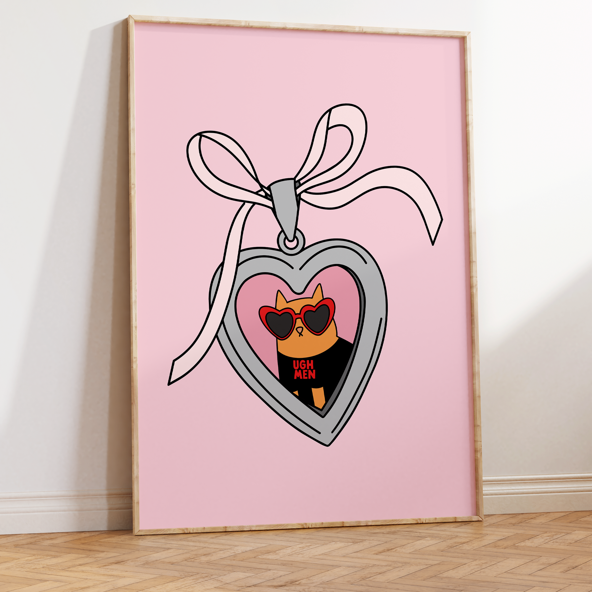 Ugh Men Locket Unframed Art Print