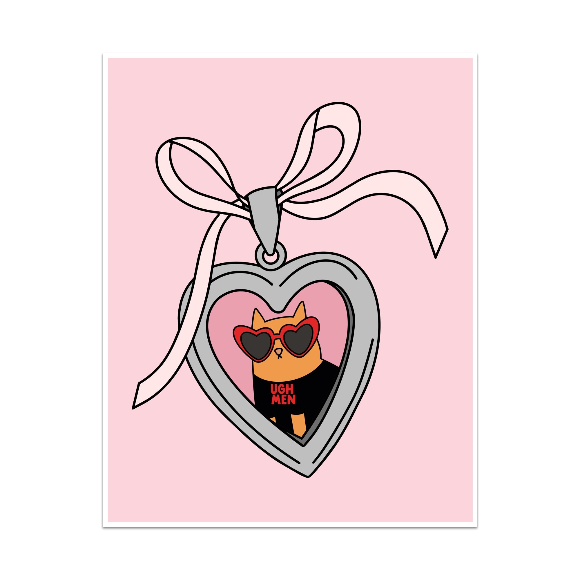 Ugh Men Locket Unframed Art Print