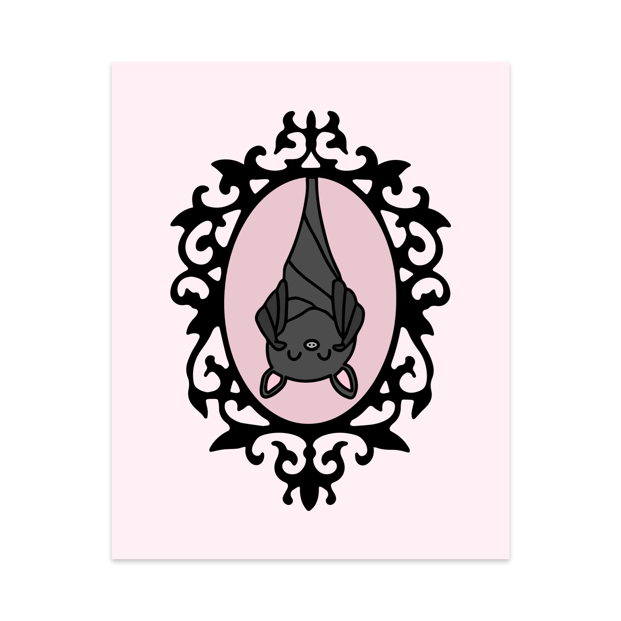 Vintage Bat Unframed Art Print